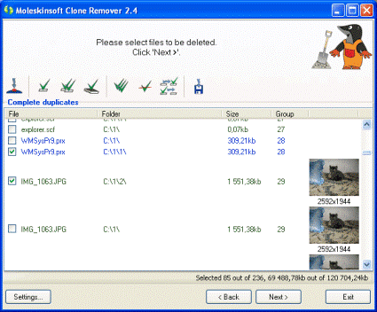 Remove Duplicate Files from Hard Disk with Clone Remover
