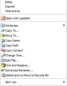Customize your windows context menu