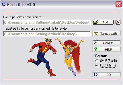 Convert WMV, AVI and MPEG’s to FLV or SWF