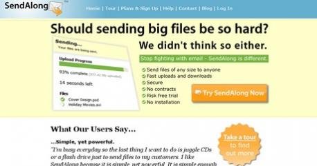 Send Large Files easily with SendAlong 