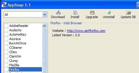 AppSnap keeps your softwares up-to-date for you