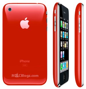 Red colored iPhone 3G coming very soon