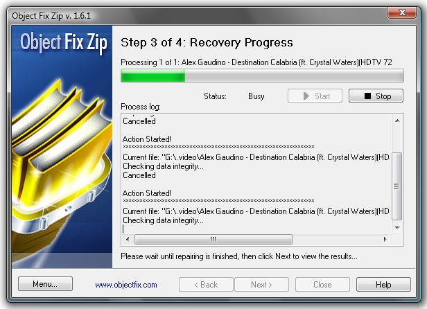 How to recover Zip archive files