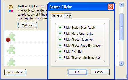 Enhance Flickr with  Better Flickr Firefox Extension