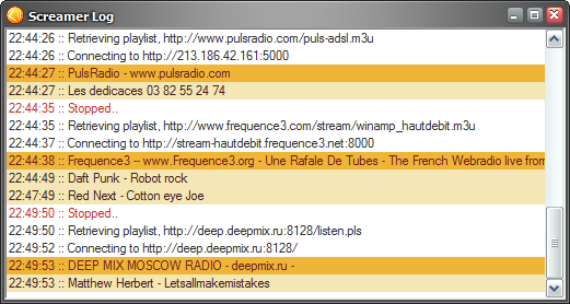 Internet radio player - Screamer Radio