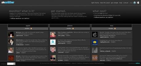 Search Twitter Topics at Monitter