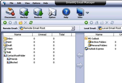 Manage your Outlook emails like files, drag-&-drop or backup 