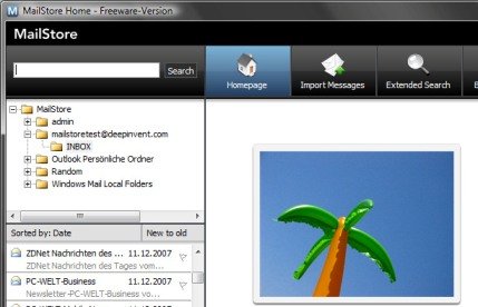 Backup and recover e-mail messages with Mailstore