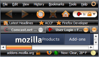 Abstract Zune theme for Firefox