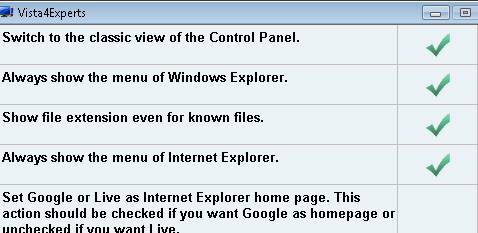 Configure Vista Settings Like Computer Expert