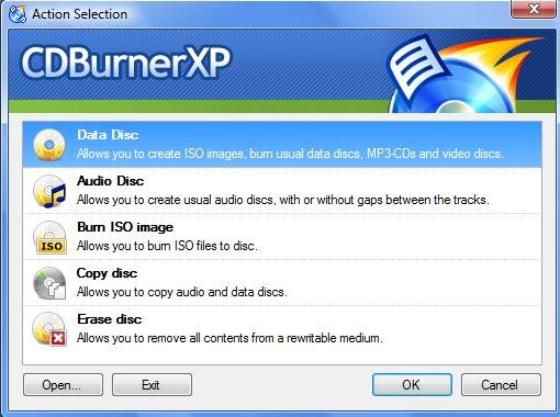Download Portable CDBurnerXP