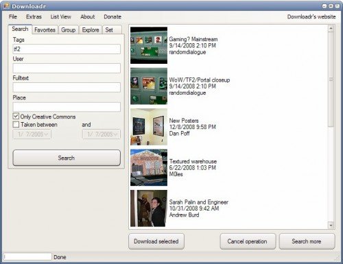 Bakup your flickr Account with Downloadr