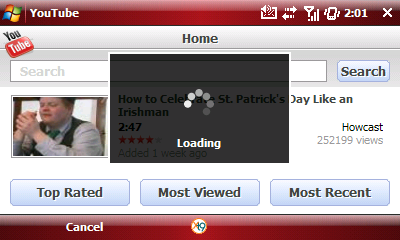 Youtube Video Player for Symbian, Windows Mobile
