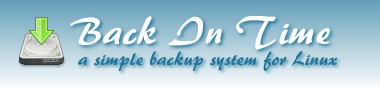 Back in Time: Linux Backup tool Back in Time: Linux Backup tool