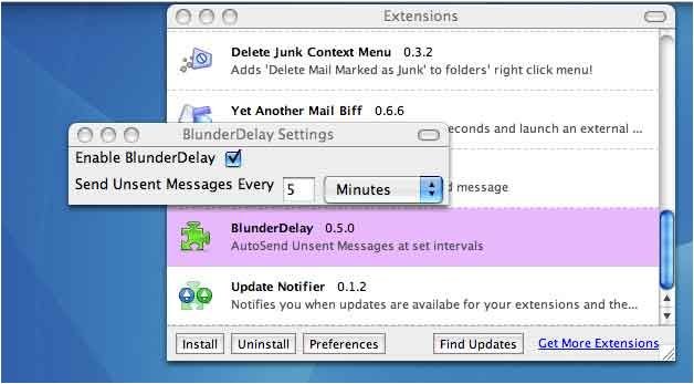 blunderdelay Thunderbird Extension blunderdelay Thunderbird Extension