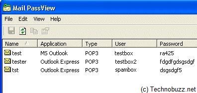 Recover passwords From Outlook, MS Outlook, Eudora,Thunderbird