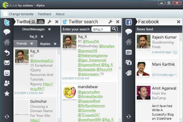 bDule Best Twitter & Facebook Client for Windows 7, Vista, XP