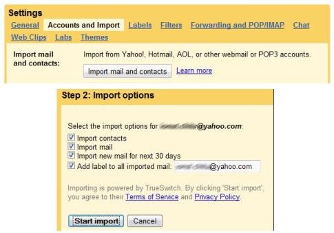 Import Mails and Contact from Hotmail, Yahoo, AOL to Gmail