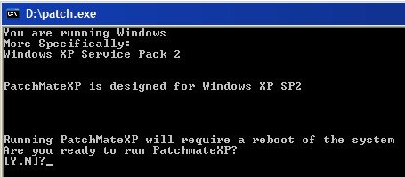 Update your Windows XP with PatchMate XP