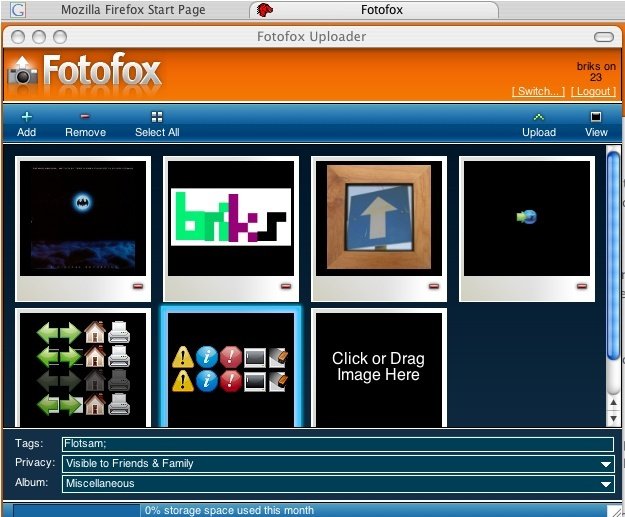 Upload pictures to photo service sites easily with Fotofox