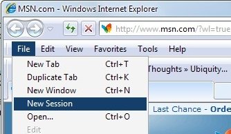 Open Multiple Gmail Accounts in Internet Explorer 8