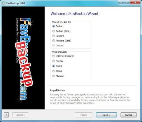 backup, restore favorites, bookmarks