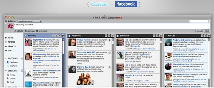 Seesmic, Twitter, Facebook, Desktop Client