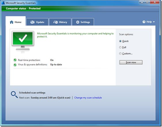 Download Microsoft Security Essentials