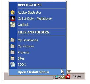 Easy access to your favorite folders with MedalFolders