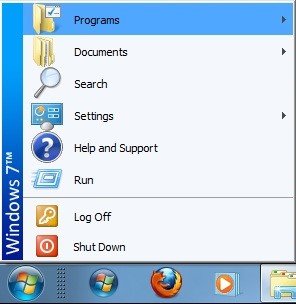 Get classic start menu for Windows 7 with CSmenu