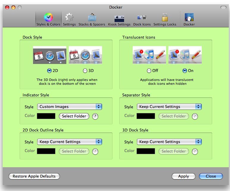 Customize your MAC Dock with Docker