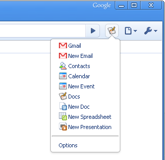 Google Apps, Gmail, Contacts, Calendar, Google Apps Shortcut, 
Google Chrome