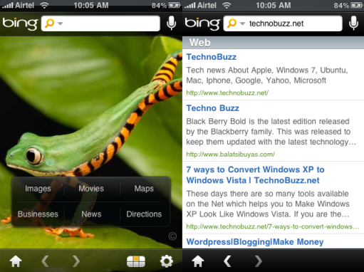 Microsoft, Bing, Apple, App Store, search, Iphone, Itunes