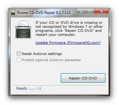 Fix Missing CD DVD error in Windows 7 with CD-DVD Repair