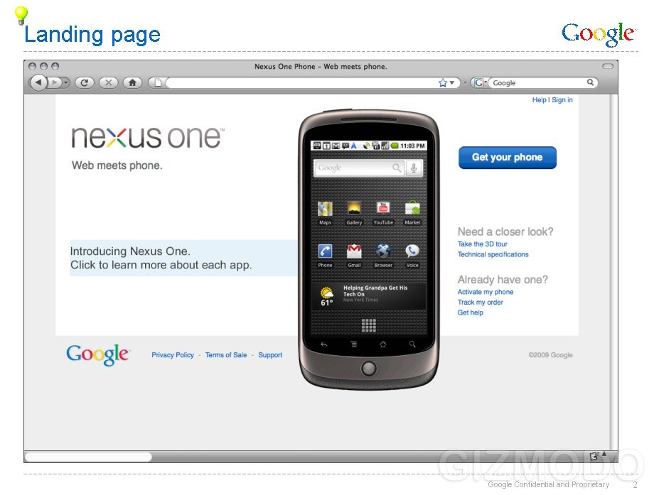 Google Nexus One Price revealed