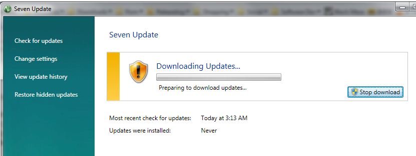 Update all Windows 7 Apps with Seven Update