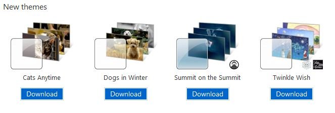 Windows 7 new Themes