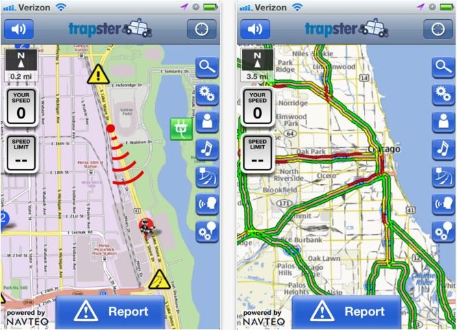 trapster iphone app