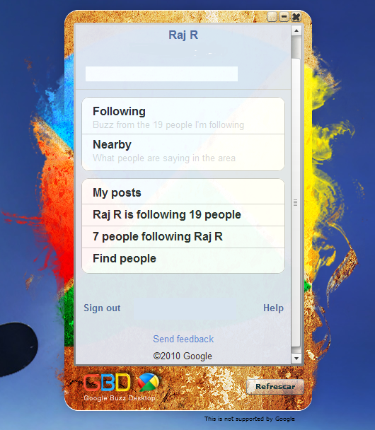 Google Buzz Desktop App