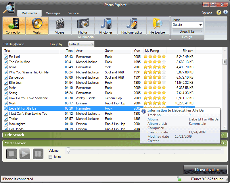 برنامج iPhone Explorer 0.9 برنامج iPhone Explorer 0.9