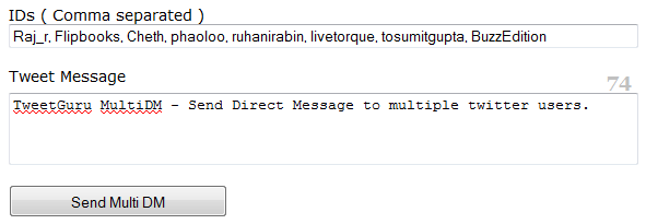 Twitter, TweetGuru MultiDM, Send Message, Multiple user Twitter, TweetGuru MultiDM, Send Message, Multiple user