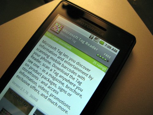 Microsoft, Google, Android, mobile phones, Tag Reader