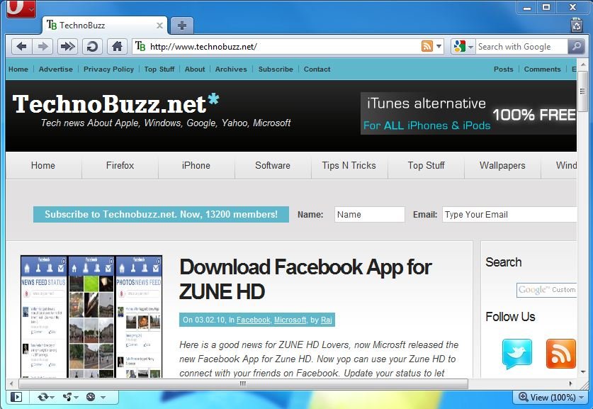 Opera 10.50 released – Worlds Fastest Browser