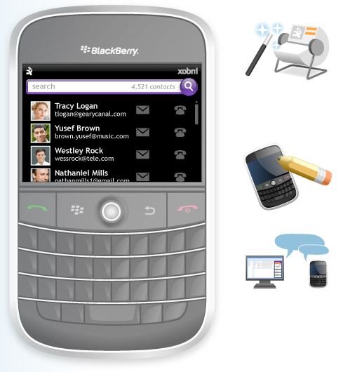 Xobni, Blackberry