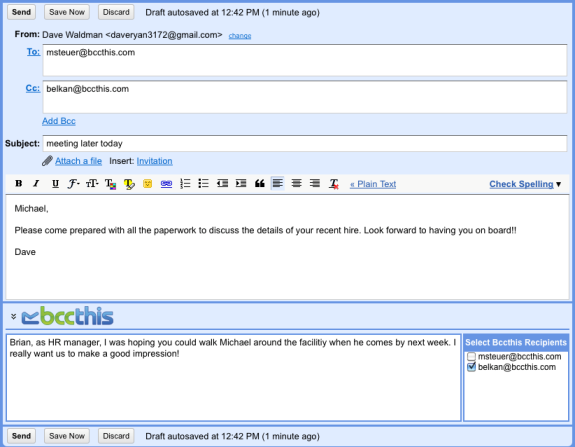 Send Secret mails in Gmail with Bccthis