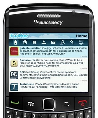 Download Official Twitter BlackBerry App