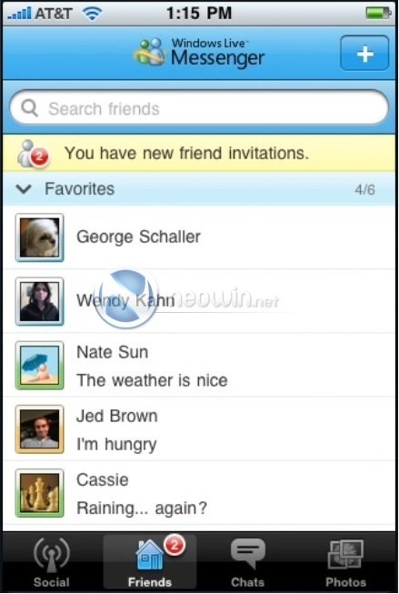 Windows Live Messenger For iPhone Coming In June