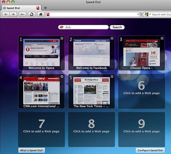 Download Opera 10.52 for Mac