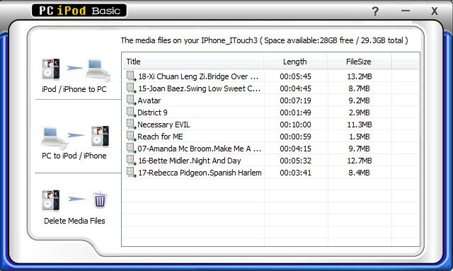 pc to ipod, ipod to pc, ipod to computer, computer to ipod, pc to iphone, iphone to pc, computer to iphone, computer to ipod