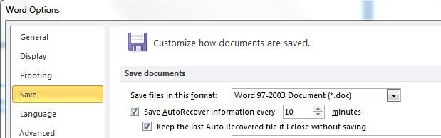 How to Save Microsoft Word docs file in doc Format Always